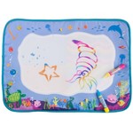 Коврик-водная многоразовая раскраска BONDIBON, МОРЕ, 2 ручки в наборе, 35х50 см.