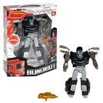 Трансформер 2в1 BONDIBOT Bondibon робот-автомобиль, чёрная полиция, BOX 20,5x24,5х9 см, арт. M7412-18.