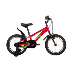 Велосипед NOVATRACK 16" LYNX сталь, терракотовый, тормоз V-brake, короткие крылья, полная защита цеп