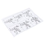 Трансформер 2в1 BONDIBOT Bondibon, мет. детали, CRD pvc 18,5x13,5x3,7см, робот-пистолет Sig Sauer Р226, цвет золотой.