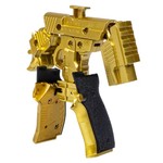 Трансформер 2в1 BONDIBOT Bondibon, мет. детали, CRD pvc 18,5x13,5x3,7см, робот-пистолет Sig Sauer Р226, цвет золотой.
