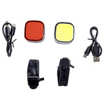 Комплект фонарей STG JY-6217F/6217T, 70/25 lm,  300/300 mAh, USB