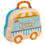Набор игровой "Кухня" в чемоданчике на колёсах 23х19х8 см, 22 предм., Bondibon, арт. 004.