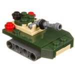Конструктор Bondibon, Военный Десант, Танк, 25 дет., 2в1, BOX