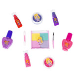 Набор детской декор., косметики Bondibon Eva Moda, CRD 33х25,5х15 см; косметичка-сумочка; помада -3шт.(2,4г) / лак для ногтей -2шт.(11мл) / блеск для губ-2шт.(4г) / тени для век -4шт.(5,2г) / аппликатор -1шт. / кисть -1шт.,арт.J-1054.