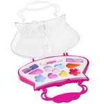 Набор детской декорат. косметики Bondibon Eva Moda, CRD 18,5 х24,5 см,сумочка-косметичка, тени для век (5 оттенков; 3,5г), аппликатор, помады (2 цвета; 1,6г), блеск для губ (4 цвета; 2,8г), арт.70531B.