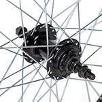 Колесо заднее 20" для BMX, двойной алюм. обод 36H, алюм. втулка, ось 3/8" 175 мм, 9Т, черный