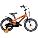 Велосипед NOVATRACK 16" EXTREME алюм., оранжевый, полная защ.цепи, V-brake, короткие крылья, полная