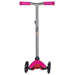 Самокат Novatrack Disco-kids Basic, колеса 120x76мм, розовый