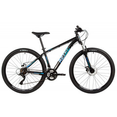 Велосипед FOXX 27.5" AZTEC черный, сталь, размер 16