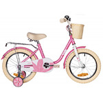 Велосипед NOVATRACK 18" MAPLE, розовый, полная защита цепи,тормоз нож.,крылья, багажник, передняя ко