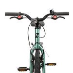 Велосипед NOVATRACK 20" PHANTOM, алюминий, серо-зелёный хамелеон,  защита цепи, тормоз V-Brake