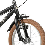 Велосипед NOVATRACK 18" VALIANT, сталь, чёрный, полная защита цепи, ручной передний и задний тормоз,