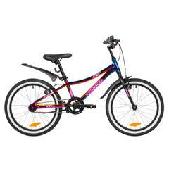 Велосипед NOVATRACK 20" KATRINA алюм., фиолет.металлик, тормоз V-brake, короткие крылья