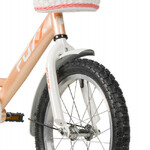 Велосипед FOXX 16" SIMPLE персиковый, сталь, тормоз нож, крылья, багажник, полная защ.цепи, передняя