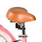 Велосипед NOVATRACK 18" ADELE, сталь, розовый, полная защита цепи, ручной передний и задний тормоз,