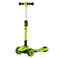 Самокат Novatrack RainBow Pro, колеса 120х80 мм, зеленый