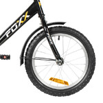 Велосипед FOXX 14" SIMPLE чёрный, сталь, тормоз нож, крылья, багажник, полная защ.цепи