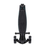 Самокат-кикборд Novatrack RainBow, подростковый, складной, широкие свет.колеса PU 120*90,ватер стикер, бирюзовый