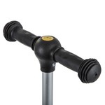 Самокат-кикборд Novatrack RainBow, подростковый, складной, широкие свет.колеса PU 120*90,ватер стикер, бирюзовый