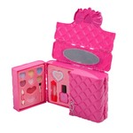 Набор детской декор. косметики Bondibon Eva Moda, BOX 41*7,2*28,8 см; косметичка-сумочка, тени для век 8 оттенков (6г), блеск для губ 9 оттенков (6,3г), помада 2 оттенка (1,2г), лак для ногтей 3 оттенка (12г), аппликатор 1шт., кисточки 3шт.,арт.77030.