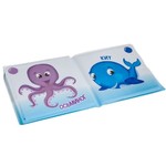 Книга для купания Bondibon "КТО КАКОГО ЦВЕТА?", морск. обитатели, 12х12 см, pvc