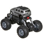 Инерц.(Pull back) пласт. джип 4WD на пружинной подвеске, Bondibon "Парк Техники", цвет серый, ВОХ 16х12х12 см, арт. 9673.