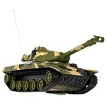 Боевой танк на ик-управлении Play Smart, Full Func, аккум./ адаптер, BOX 49,5x15x14,5 см, зелёный хаки, арт.9807.