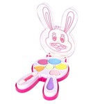 Набор детской декорат. косметики Bondibon Eva Moda, CRD 17,2х23 см, зайчик с тенями для век (7 оттенков; 4,9г) и аппликатором , арт.70532A.