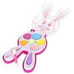 Набор детской декорат. косметики Bondibon Eva Moda, CRD 17,2х23 см, зайчик с тенями для век (7 оттенков; 4,9г) и аппликатором , арт.70532A.
