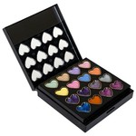 Набор детской декор. косметики Bondibon Eva Moda, BOX 29,5х27,5х4 см; косметичка-квадрат, раскладная: тени для век 8 оттенков (6,4г), блеск для губ 11 оттенков (9г), помада 2 оттенка (2,4г), 2 аппликатора,1 кисточка-растушевка; арт.77017.