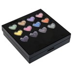 Набор детской декор. косметики Bondibon Eva Moda, BOX 29,5х27,5х4 см; косметичка-квадрат, раскладная: тени для век 8 оттенков (6,4г), блеск для губ 11 оттенков (9г), помада 2 оттенка (2,4г), 2 аппликатора,1 кисточка-растушевка; арт.77017.