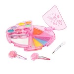 Набор детской декор. косметики Bondibon Eva Moda, BOX 21,5*18*3 см; 2 заколки , косметичка-долька с зеркальцем, 4х-уровневая, раздвижная: тени для век 8 оттенков (2г), блеск для губ 6 оттенков (4,8г), 1 аппликатор-кисточка; арт.20238H2.