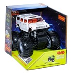 Инерц.пласт. джип 4WD со светящ. в темноте корпусом, Bondibon "Парк Техники", цвет белый, ВОХ 14х11х12 см, арт. M1234-2.