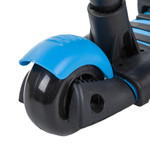 Самокат Novatrack Disco-kids Saddle PRO для детей, трансформер, свет.колеса PU 120*90мм, голубой
