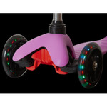 Самокат для детей Novatrack Disco-kids Start, свет.колеса PU пер.120*24  задн.76*24мм