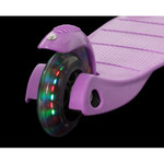 Самокат для детей Novatrack Disco-kids Start, свет.колеса PU пер.120*24  задн.76*24мм